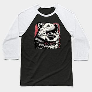 Retro Art Samoyed Dog Lover Baseball T-Shirt